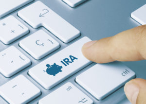 IRA icon on laptop enter key for financial planning strategies for the self-employed Stableford blog
