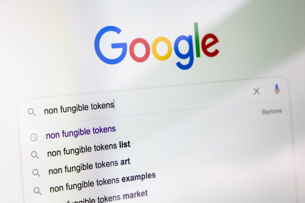NFT Google Search for what are NFT tokens Stableford blog-web