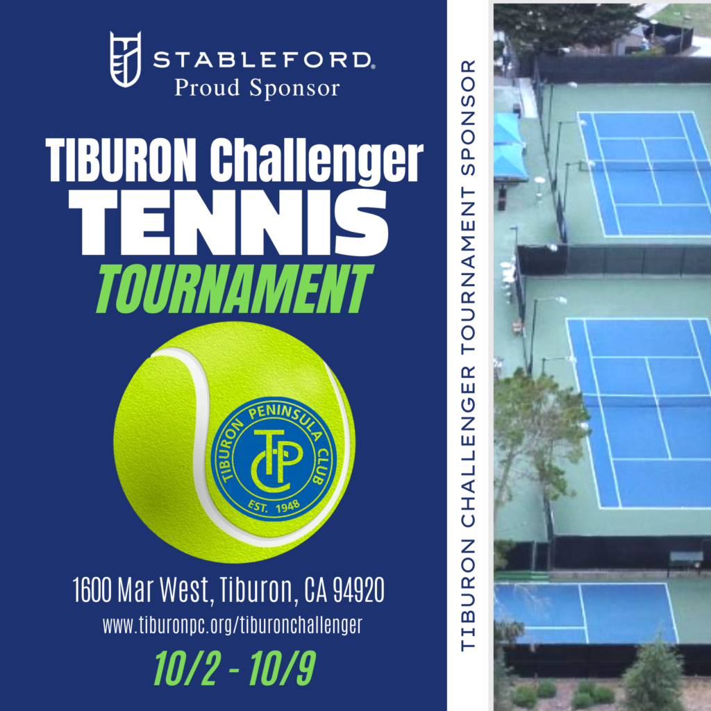 Tiburon Challenger Tennis Tournament Sponsor Stableford Capital is a proud sponsor