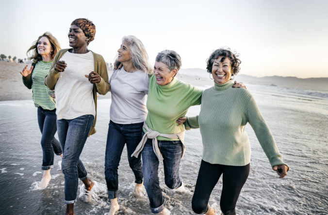 Group of women enjoying retirement